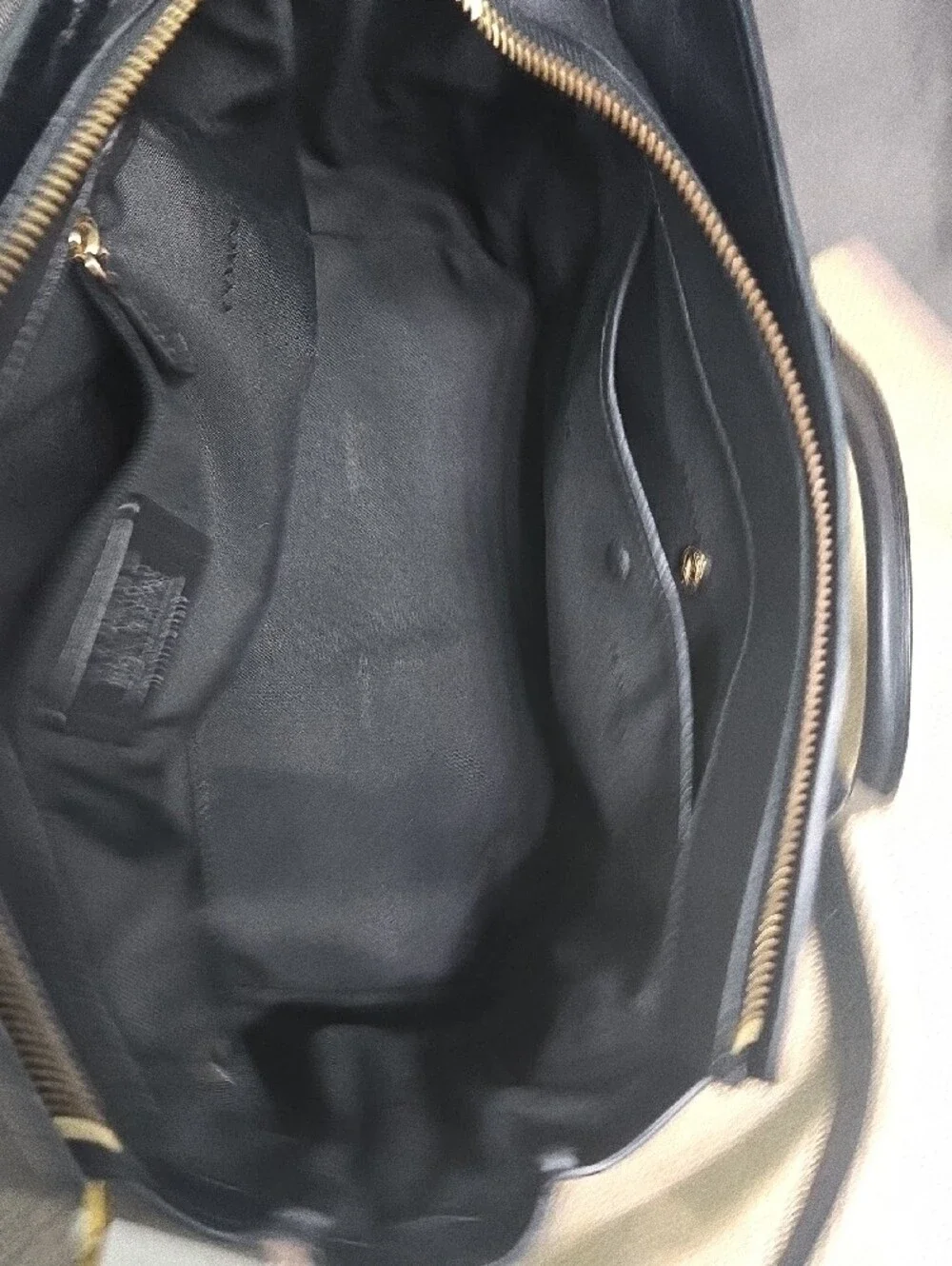Coach Swagger 27 Black Pebbled Leather Satchel with Gold Hardware